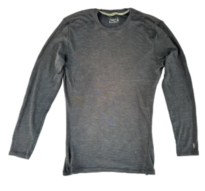 Smartwool Merino Base Layer 250 long sleeve top in grey