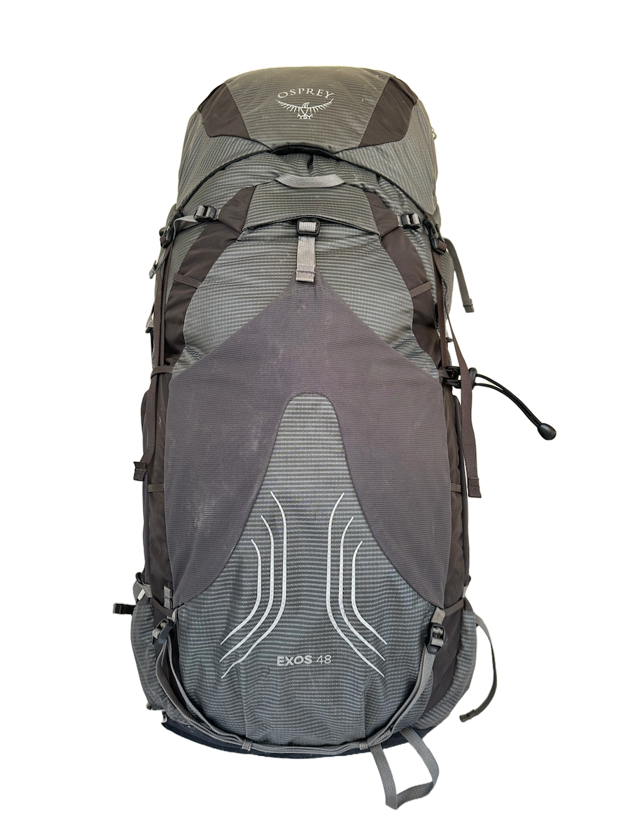 Osprey Exos 48 liter ultralight backpacking pack.