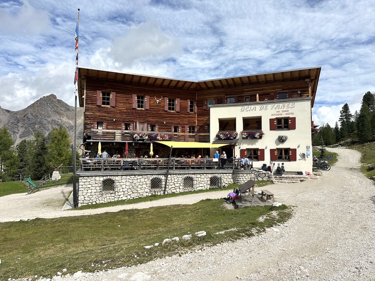 Rifugio Fanes Dolomites mountain hut Alta Via 1