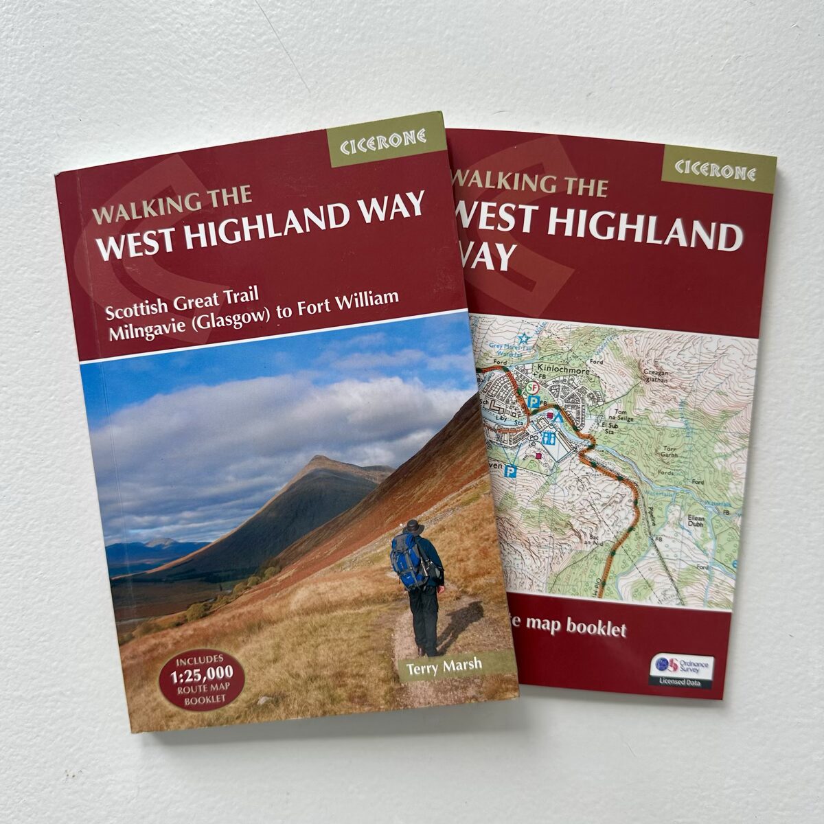 Cicerone Walking the West Highland Way guidebook and map booklet