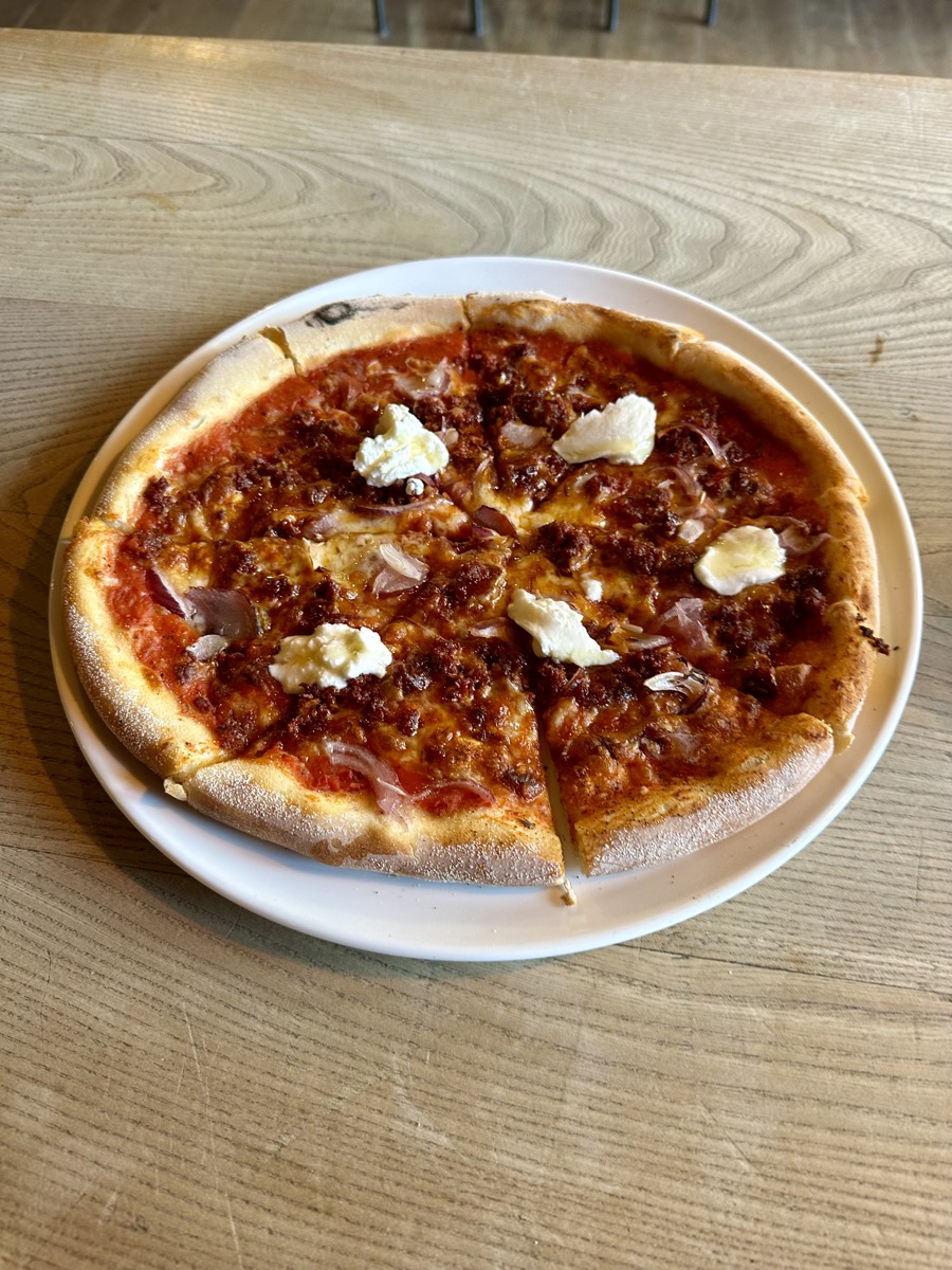 Pizza at the Black Isle Bar in Fort William after completing the West Highland Way