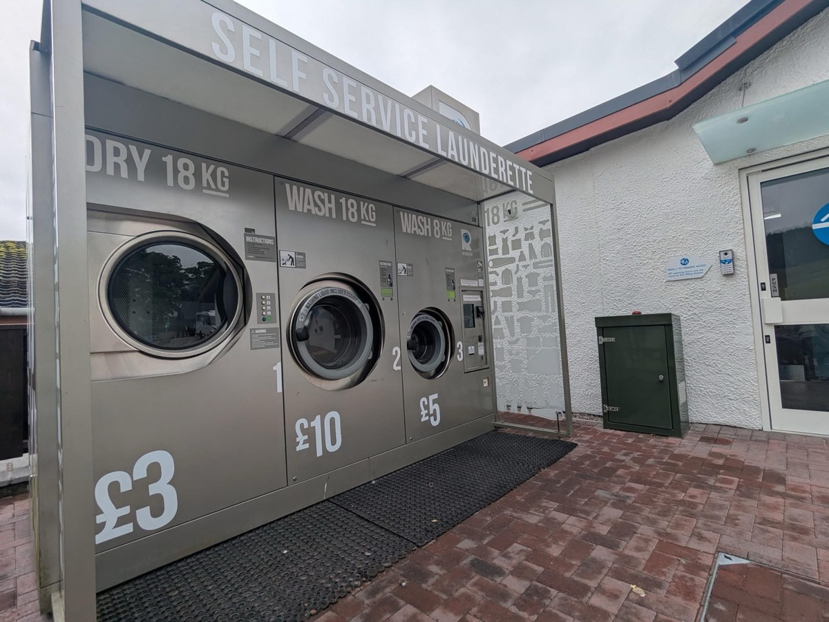 Self-service launderette at Tyndrum on the West Highland Way