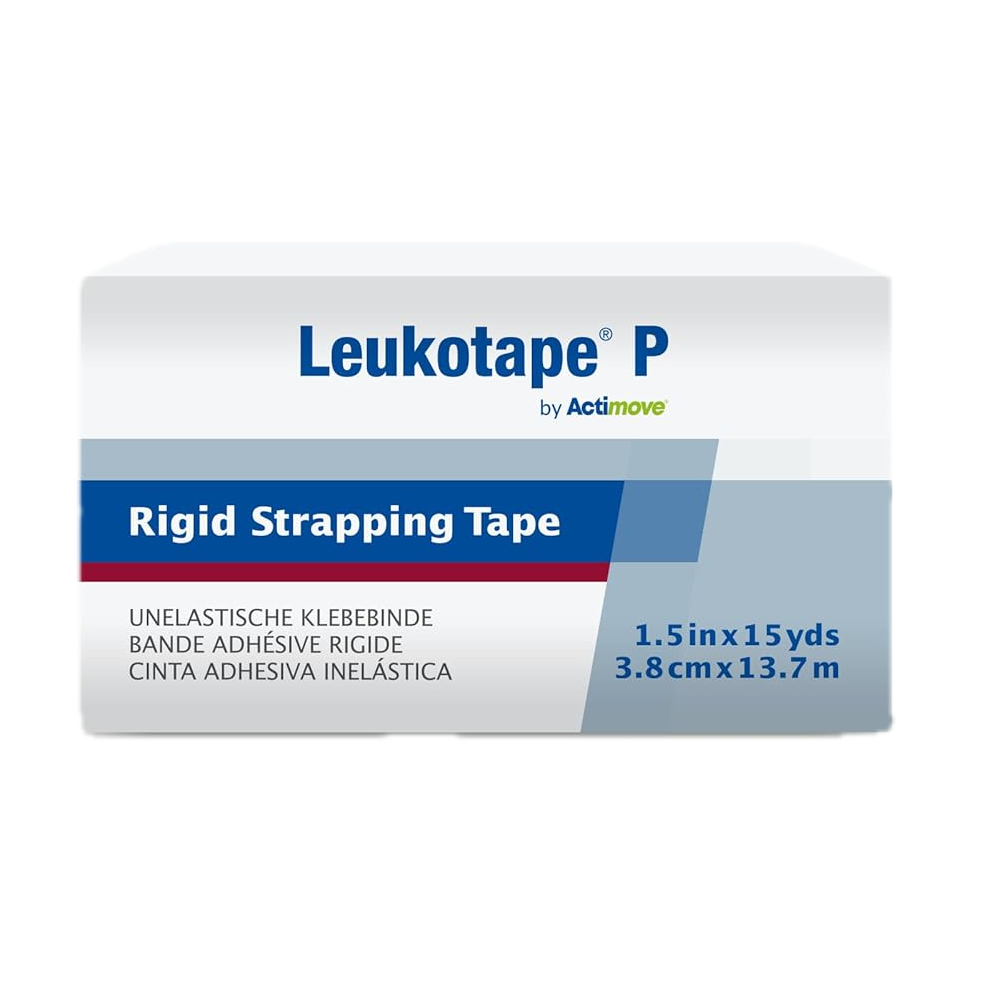 Leukotape P rigid strapping tape for blister prevention.